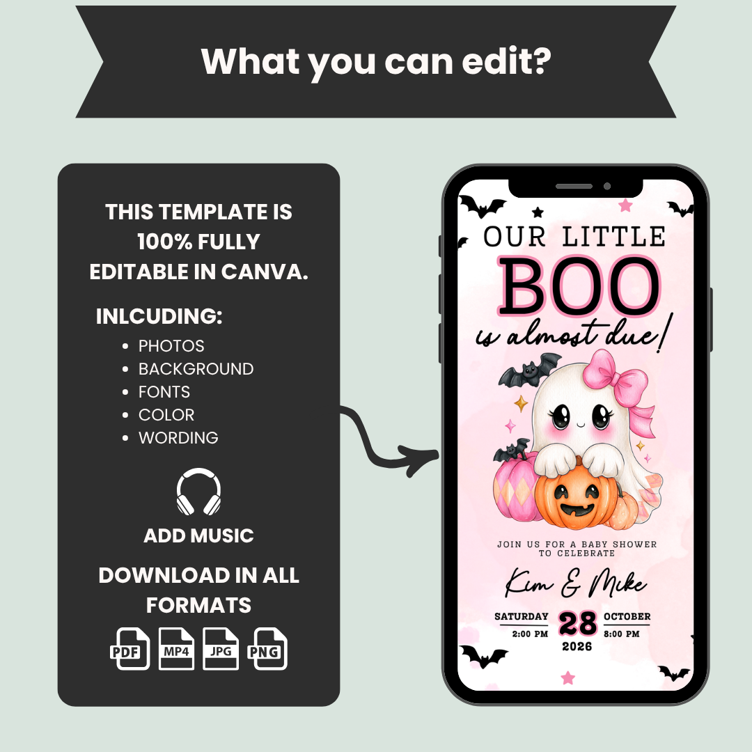 Halloween Baby Shower Invitation