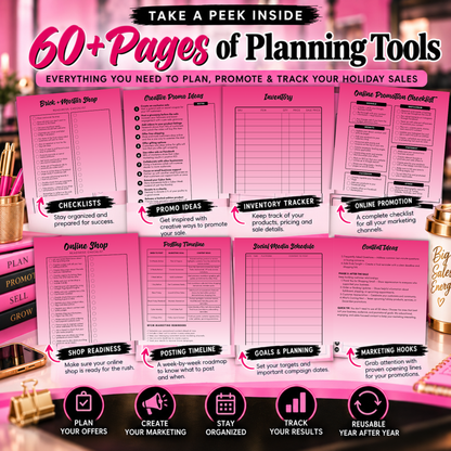 Black Friday Cyber Monday Sales Planner