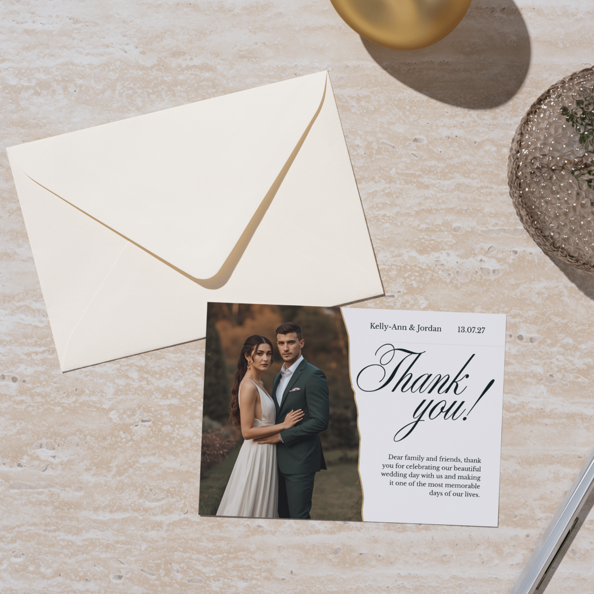Emerald Green Wedding Details Templates Bundle