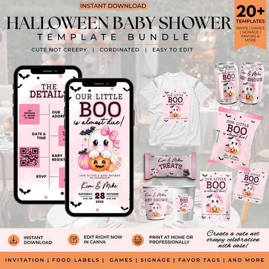 Halloween Baby Shower Bundle | Our Little Boo