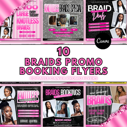 Braiding Flyer Templates PLR