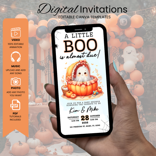 Halloween Baby Shower Invitation