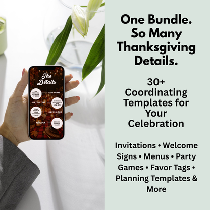 Friends & Flannel Friendsgiving Party Bundle
