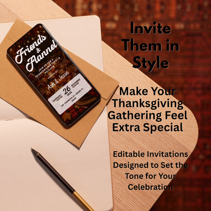 Friends & Flannel Friendsgiving Party Bundle