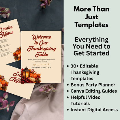 Friends & Flannel Friendsgiving Party Bundle