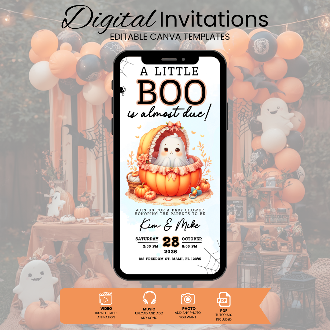 Halloween Baby Shower Invitation