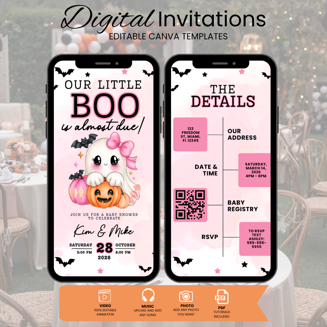 Halloween Baby Shower Invitation