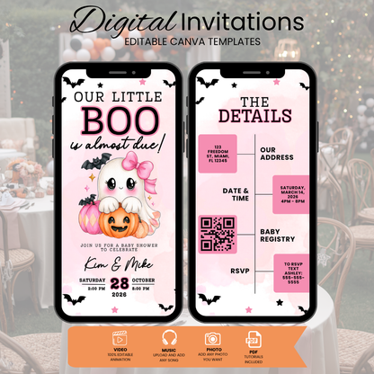 Halloween Baby Shower Invitation