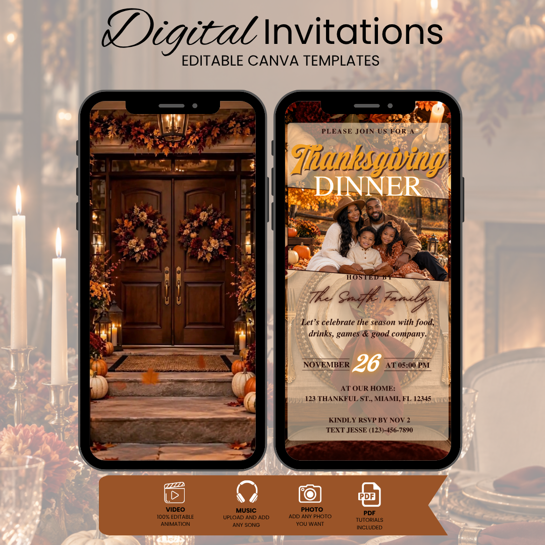 Thanksgiving Dinner Invitation Template