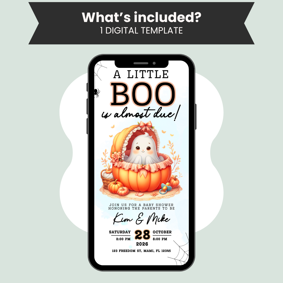 Halloween Baby Shower Invitation