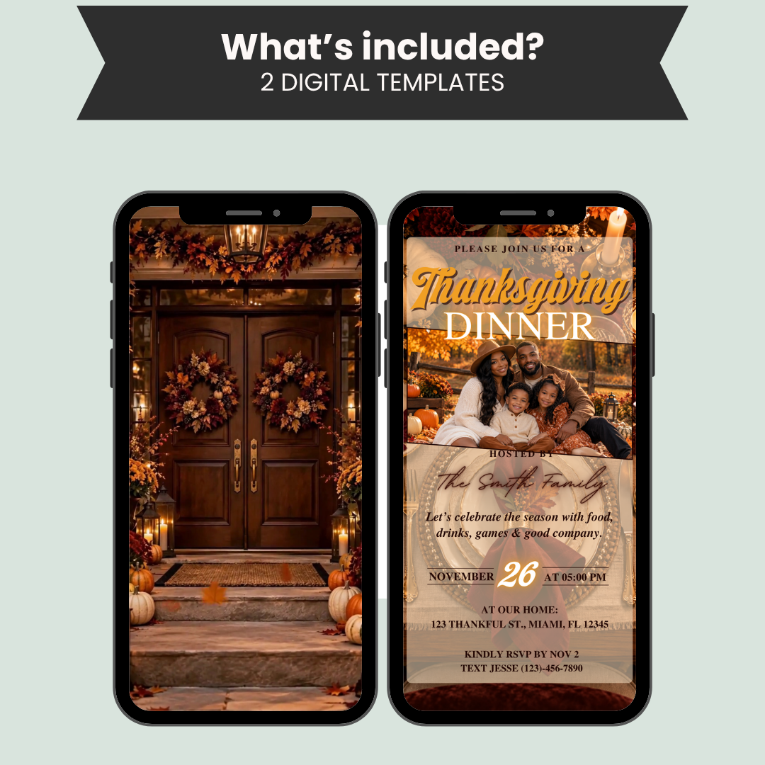 Thanksgiving Dinner Invitation Template