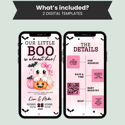 Halloween Baby Shower Invitation