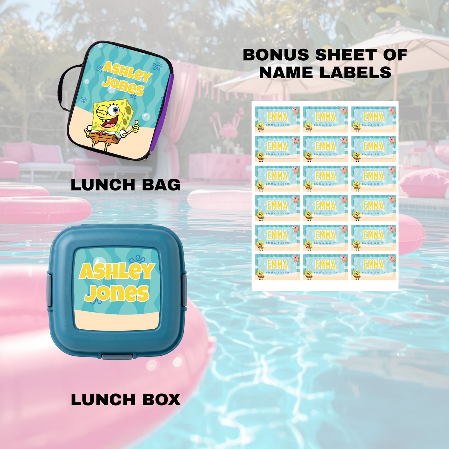 Under the Sea Back to School Supplies Template Bundle