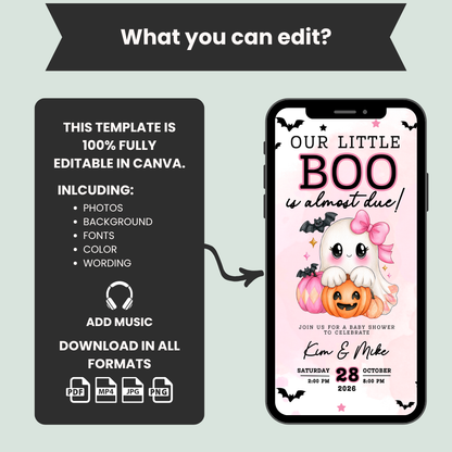 Halloween Baby Shower Invitation