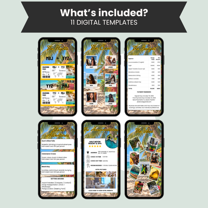 Interactive Jamaica Girls Trip Itinerary & Invitation