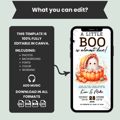 Halloween Baby Shower Invitation