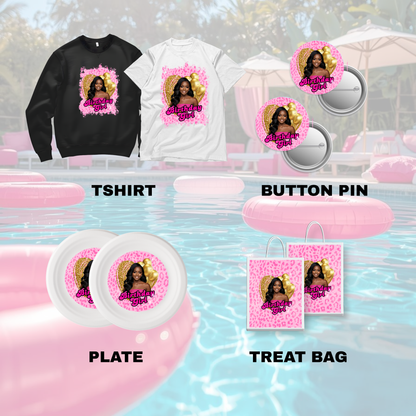 Pink Leopard Birthday Favor Bundle