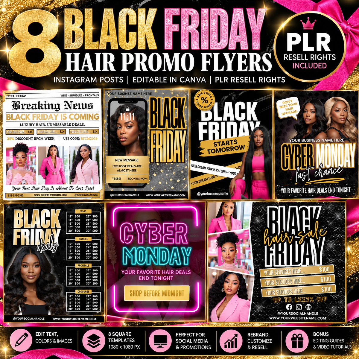 Black Friday & Cyber Monday Hair Flyer Bundle