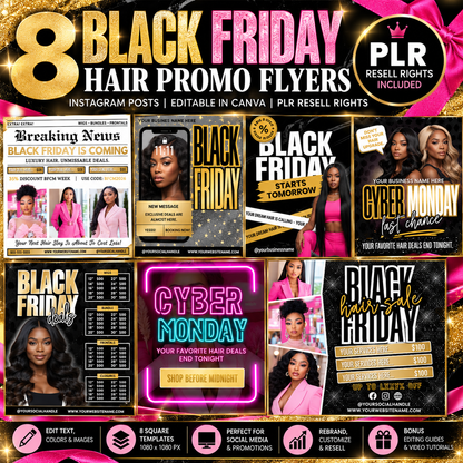 Black Friday & Cyber Monday Hair Flyer Bundle